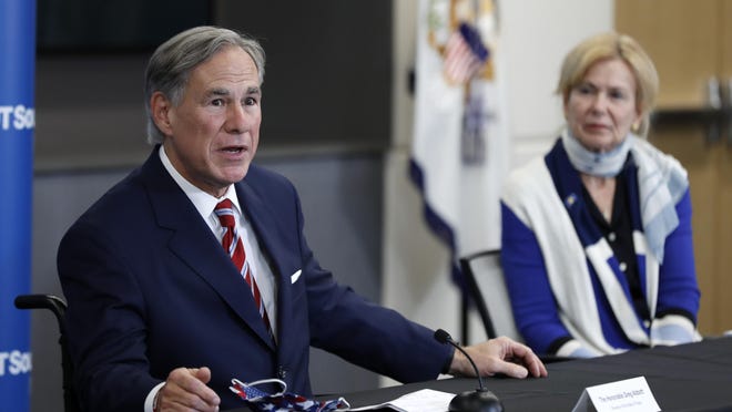 With cases and deaths climbing, Texas Gov. Greg Abbott mandated face coverings for most of the state this week — something he'd opposed earlier. That rule went into effect Friday.