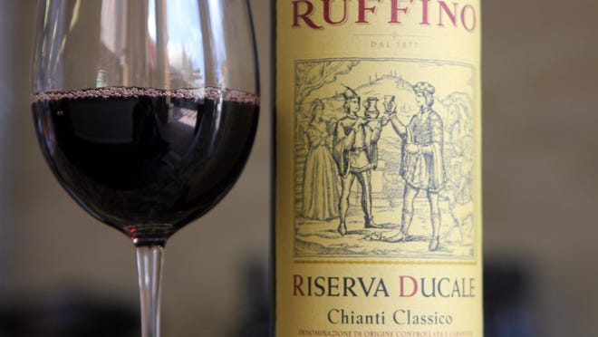 A Ruffino Chianti is one of the suggestions to pair with any of the chocolate items from Dolce Mare.