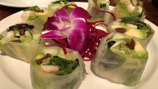 The summer roll at Thai Sushi by KJ on Collier Boulevard, Marco Island.