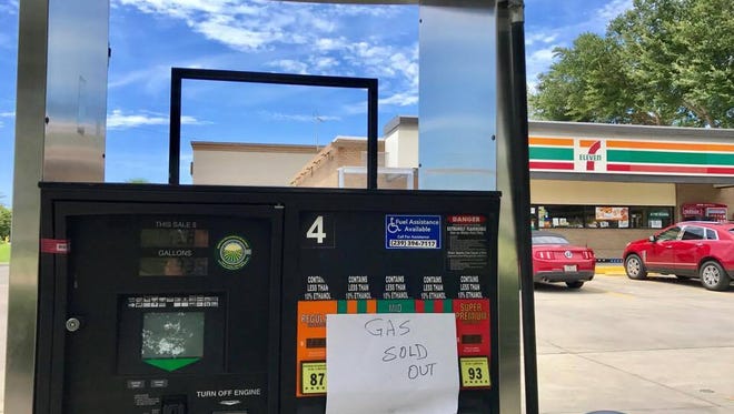 The 7-Eleven on Marco Island was out of gas by Wednesday afternoon as residents rushed to fill up before Hurricane Irma. The entire island ran out gas around 7:30 a.m. but received additional shipments shortly before 10 a.m.