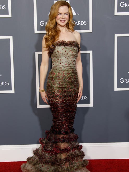 Nicole Kidman strikes a pose at the 2011 Grammy Awards.
