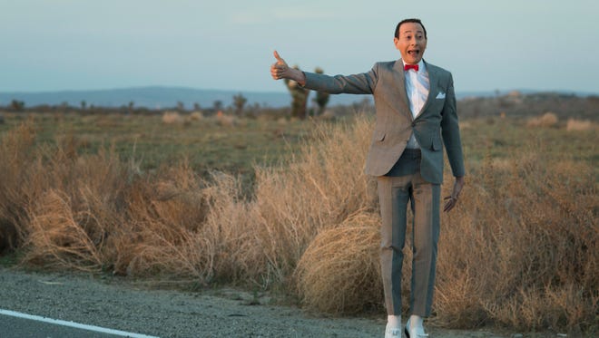Pee-wee Herman hits the road in 'Pee-wee's Big Holiday" more than 30 years after he went searching for his lost bicycle in "Pee-wee's Big Adventure."