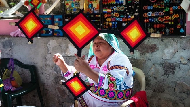A highlight of visiting Sayulita is the opportunity to view and buy the brightly colored artwork of the region’s indigenous Huichol Indians.