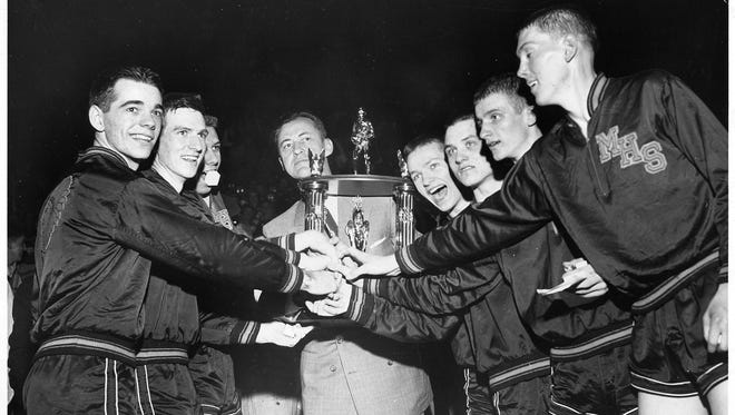 Original Hoosiers: The Milan High School Indians, state champs, 1954. The film "Hoosiers" was based on their story.
