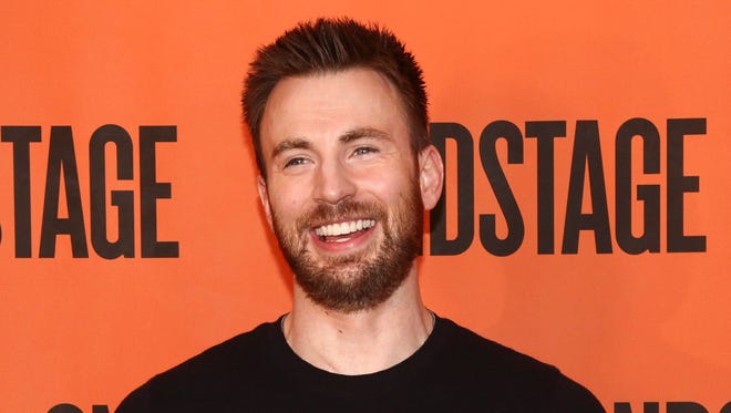 Chris Evans attends the 'Lobby Hero' Broadway press meet and greet on Feb. 16, 2018 in New York.