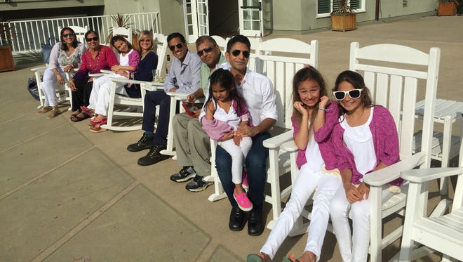 The Gupta family. Damyanti and Subhash Gupta have two sons, Sanjay and Suneel, and five granddaughters.