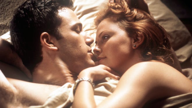 Affleck and Charlize Theron share an intimate moment in the 2000 thriller " Reindeer Games.