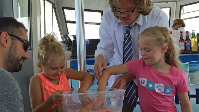 The kids science cruise features hand-on activities.