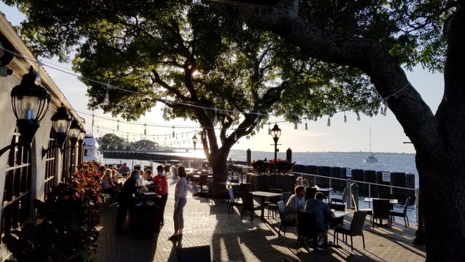 Pier 22, on the Manatee River in downtown Bradenton, has reopened for dine-in with plenty of outdoor seating. Photographed May 4, 2020.
