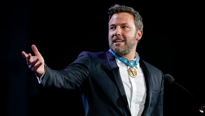 Affleck is honored for his humanitarian work with the Eastern Congo Initiative at the So the World May Hear Awards Gala benefiting the Starkey Hearing Foundation on July 16, 2017.