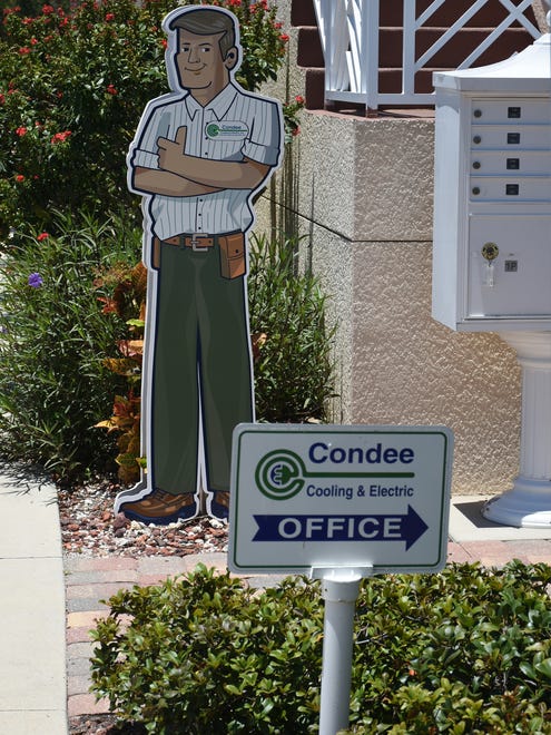 The "Condee Man Can" is a long-established slogan and symbol. Condee Cooling & Electric, Marco Island's oldest air conditioning business, is looking to expand and add staff.