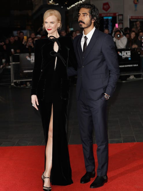 Actors Nicole Kidman and Dev Patel attend the " Lion " screening during the BFI London Film Festival.