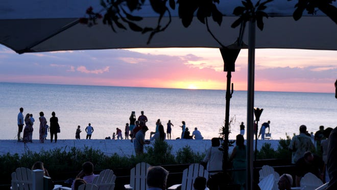 Sunset at Baleen in LaPlaya Beach & Golf Resort, North Naples.