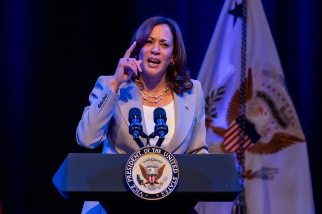 Vice President Kamala Harris visited Jacksonville, FL on Friday, July 21, 2023 to speak out against the new standards adopted by the Florida State Board of Education in the teaching of black history in the State of Florida.