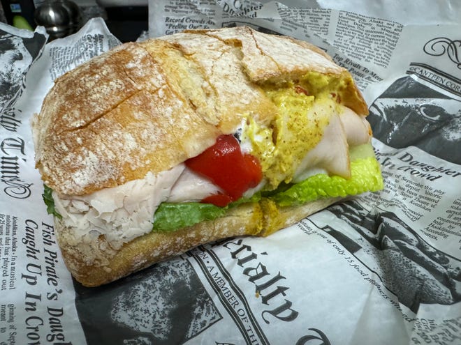 A turkey sandwich from The Brooklyn Delicatessen, Marco Island.