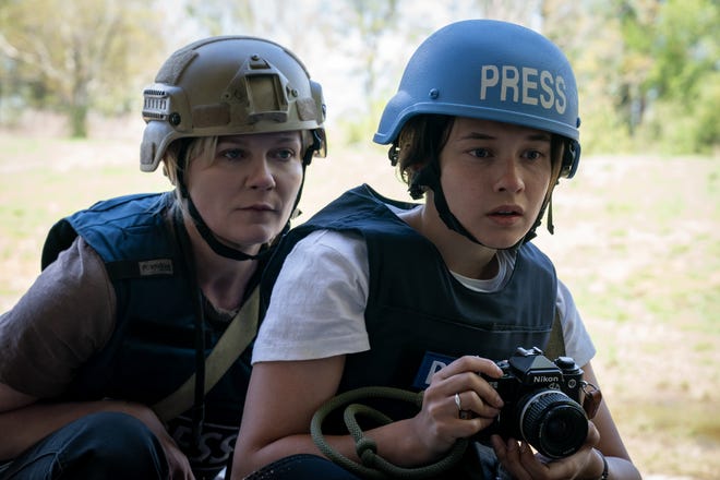 2. "Civil War": Acclaimed war photographer Lee (Kirsten Dunst, left) becomes a reluctant mentor for young Jessie (Cailee Spaeny) in Alex Garland's grounded, well-acted ode to the power of journalism and a thought-provoking, visceral fireball of an anti-war movie.