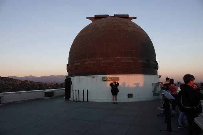 Taking photos at the Griffith Observatory.