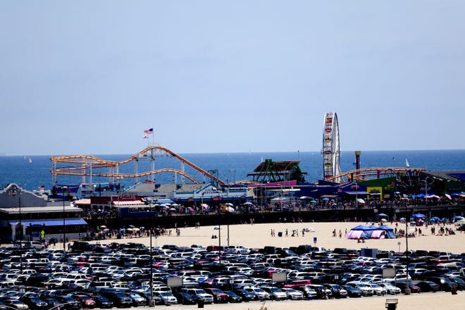 The Santa Monica Pier.