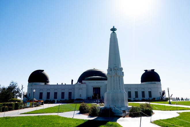 The Griffith Observatory by day. According to Discover Los Angeles, the observatory is the city ' s No. 1 tourist attraction.