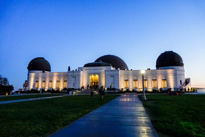 The observatory, just after sunset.