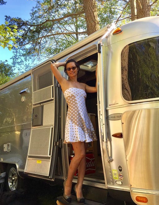 Jihong Tang is a self-proclaimed "nomad" who travels in a 2013 Airstream Flying Cloud.
