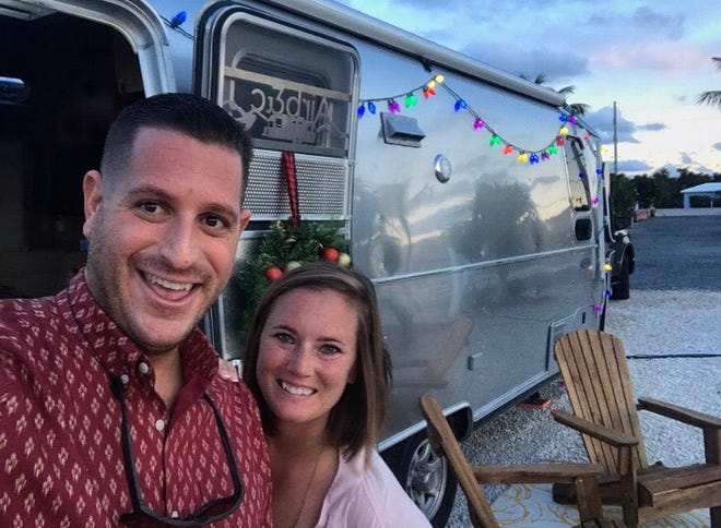 This 2019 Airstream RV Flying Cloud is owned by Brad and Chelsea Muken. Photo taken outside Orlando, Florida.