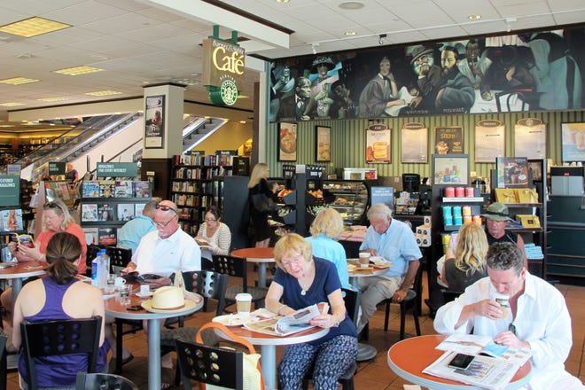 Starbucks coffee is served at the Barnes & Noble Café inside the freestanding bookstore at Waterside Shops on the corner of U.S. 41 and Seagate Drive in Naples.