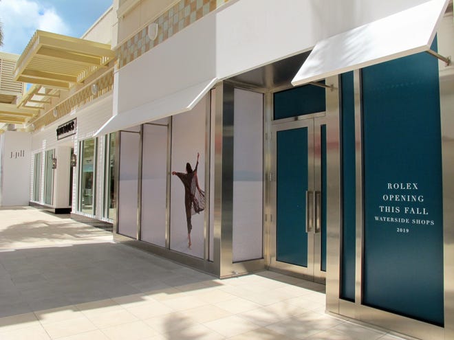 A Rolex luxury watch store is targeted to open this fall at Waterside Shops in Naples.