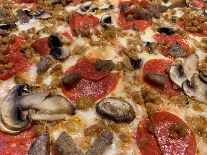 The Americana pizza from Davide Italian Cafe & Deli, Marco Island.