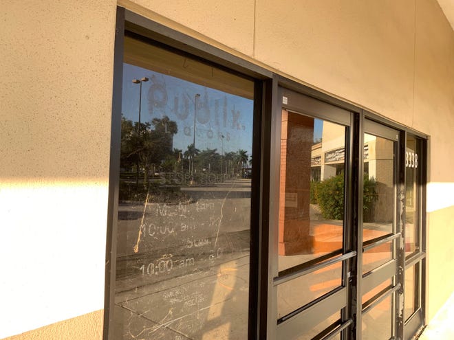 The doors to the former Publix that anchored the Courthouse Shadows Shopping Center are pictured here.