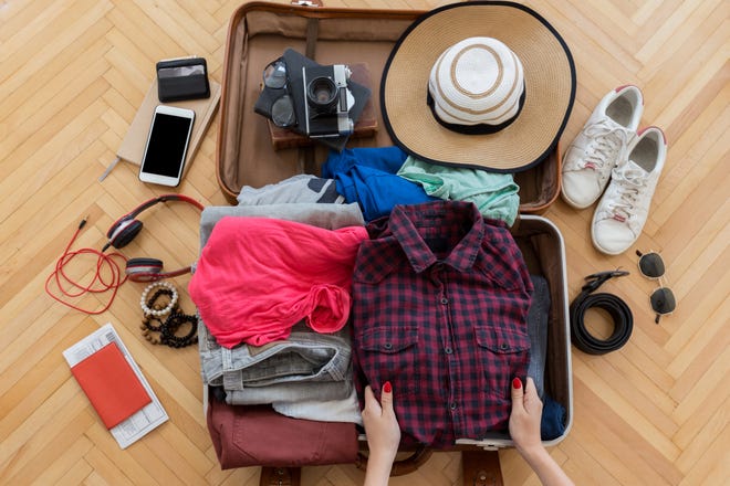 Put a change of clothes in your carry-on. If you check luggage and it doesn ’ t show up at your destination, airlines may give you funds to buy replacement items, or reimburse you later. That ’ s great, except when you ’ re somewhere where plus-sized clothing isn ’ t readily available. If you do need to check a bag, be sure to tuck some essentials in your carry-on bag, key items like a pair of underwear and a change of clothes. You ’ ll be ready to go explore upon arrival, despite an AWOL bag.
