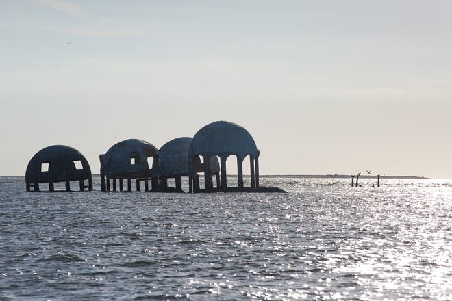 The iconic Cape Romano dome home near Marco Island has long been a gem for Southwest Florida tourists. The now submerged home once sat on the shore and consists of six domes, two of which have sunk into the ocean due to erosion. The mysterious dome homes near Marco Island have long enticed tourists in the area. Last time we reported on the domes, the state had taken over jurisdiction of the land the domes are on, but their plans for the property were not yet known. The photo was taken Monday, Oct. 28, 2019.