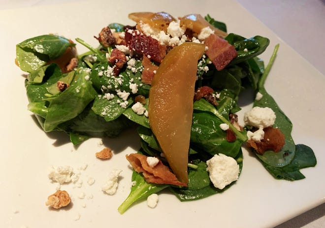 The spinach salad from Arturo's Bistro, Marco Island.