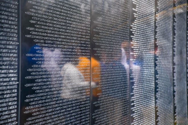More than 58,000 names are listed on The Wall That Heals of those who died during the Vietnam War.