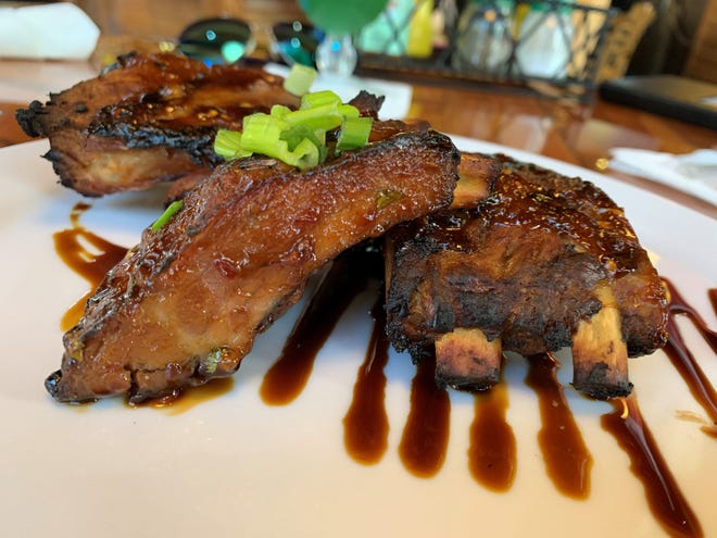 The Mongolian pork ribs appetizer from Mango's Dockside Bistro, Marco Island.