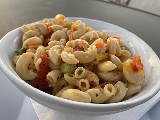 The pasta salad side from Hammock Grill, South Naples.
