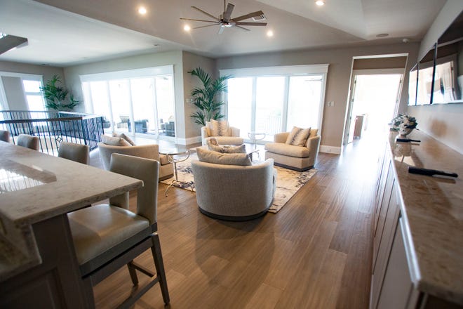 A brand new home recently built on Marco Island is pictured on Tuesday, Feb. 4, 2020. The home fetched $10.5 million, making it the highest-priced sale in Marco history at the time.