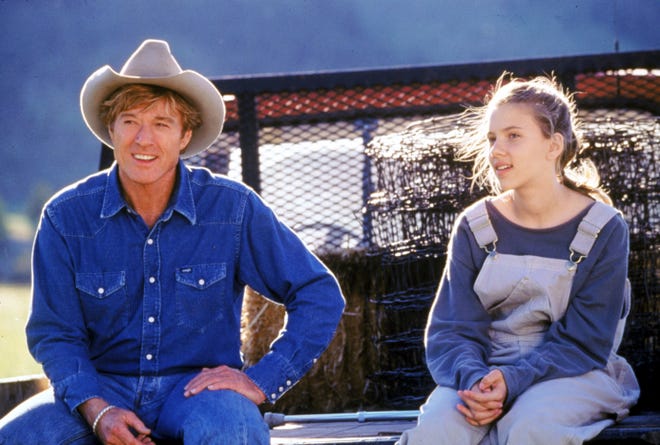 Johansson shared scenes with the horse soother himself, played by Robert Redford.