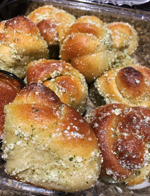 Garlic knots from Joey’s Pizza and Pasta, Marco Island.