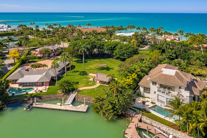 The "family compound" at 4444 Gordon Drive in Naples' Port Royal neighborhood is on the market for $54 million, making it the fifth highest-priced listing in Southwest Florida history.