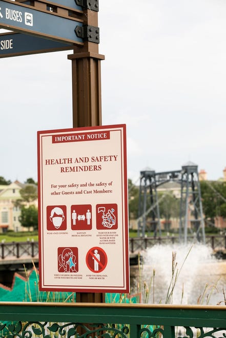 Upon entering Disney Springs, all guests must undergo a temperature screening. Anyone with a temperature of 100.4 F or higher will be directed to an additional location for rescreening and assistance. Those with a temperature of 100.4 F or higher will not be allowed entry, and neither will their party. Cast members will be required to complete a health screening and temperature check at home, prior to coming to work.
