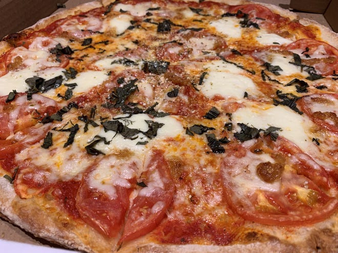 The "Old Country Pizza" from Joey D's, Marco Island.