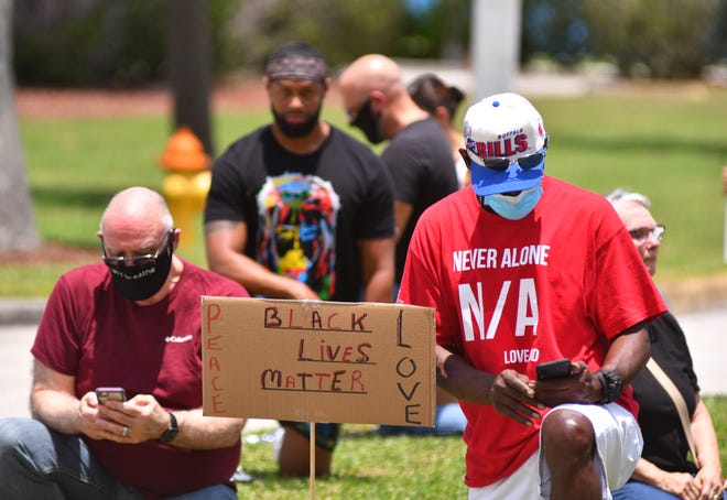After the death of George Floyd, Jarvis James of Melbourne put a post on Facebook inviting people to come to the Moore Justice Center in Viera on May 31 and take a knee for 10 minutes. No speeches, no bullhorns, just a nonviolent, take-a-knee moment in time.