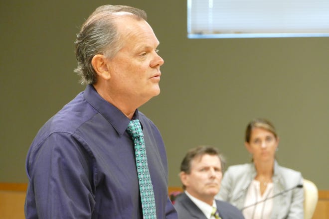 Chris Byrne, the city's emergency management coordinator, speaks during a Marco Island City Council meeting on June 15, 2020.