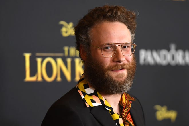 Seth Rogen showed off his "American Pickle" beard at "The Lion King" premiere in 2019. "I've done many movies through the years. The one thing that is consistent is that fake beards look terrible," says Rogen. "We didn't use any fake beards throughout the entire movie."