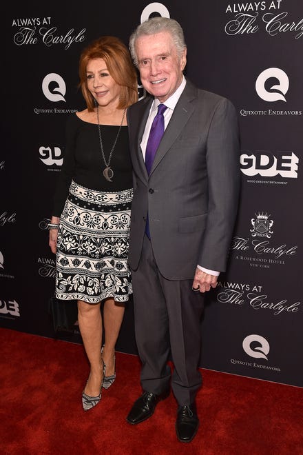 Joy Philbin and Regis Philbin attend the "Always at The Carlyle" premiere on May 8, 2018, in New York City.