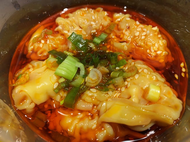 Spicy wonton soup from Let’s Eat Asian Fusion, South Naples.