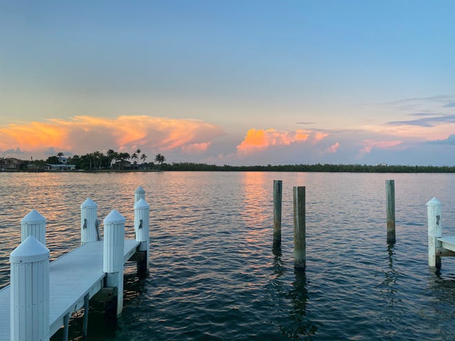 Snook Inn offers stunning sunset views of the Marco River on Marco Island.