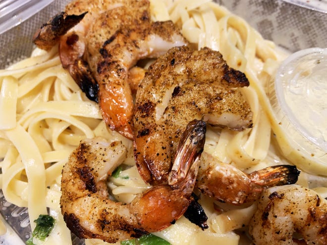 The"Queensland Chicken & Shrimp Pasta" from Outback Steakhouse, South Naples.