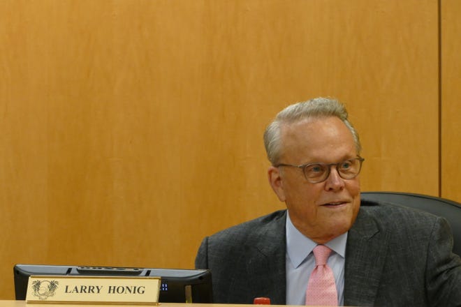 Marco Island City Councilor Larry Honig speaks during a council meeting on Oct. 19, 2020.